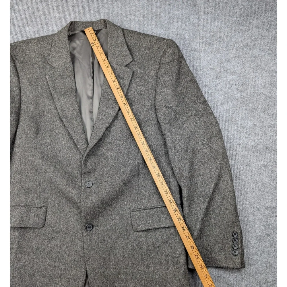 Jos A Bank Blazer Mens 43L Gray Camel Quiet Luxury Timeless Career Sport Coat